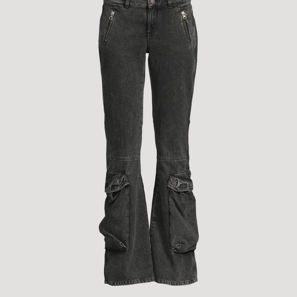 DIESEL D-Poky Low-Rise Bootcut Cargo Jeans SIZE 25